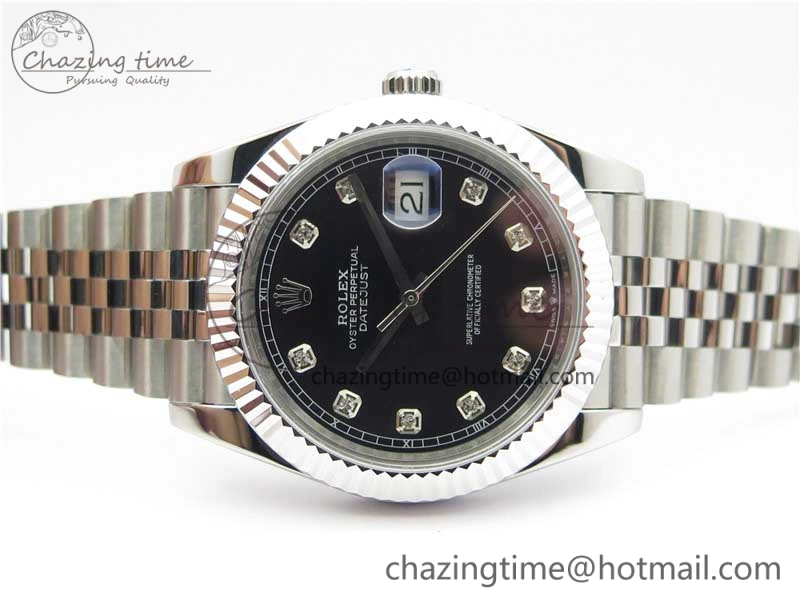Durable DateJust 41mm 126334 SS BP Maker 1:1 Best Edition New Version Black Crystal Dial on Jubilee Bracelet 3024