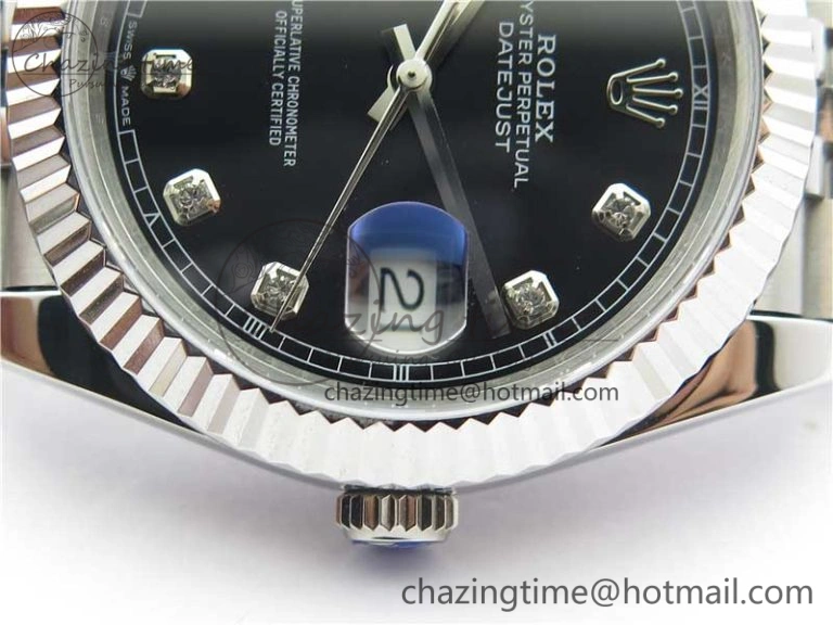 Durable DateJust 41mm 126334 SS BP Maker 1:1 Best Edition New Version Black Crystal Dial on Jubilee Bracelet 3024