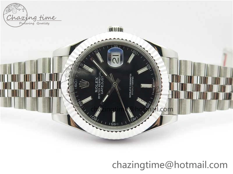 DateJust 41mm 126334 SS BP Maker 1:1 Best Edition New Version Black Dial on Jubilee Bracelet Sporty 3030