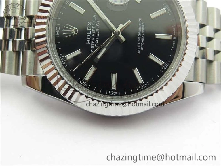 DateJust 41mm 126334 SS BP Maker 1:1 Best Edition New Version Black Dial on Jubilee Bracelet Sporty 3030
