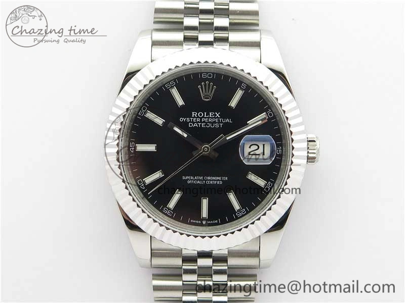 DateJust 41mm 126334 SS BP Maker 1:1 Best Edition New Version Black Dial on Jubilee Bracelet Sporty 3030