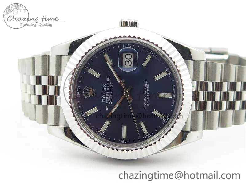 DateJust 41mm 126334 SS BP Maker 1:1 Best Edition New Version Blue Dial on Jubilee Bracelet Cozy 3075