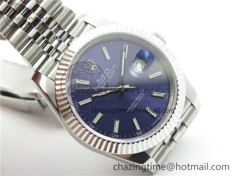 DateJust 41mm 126334 SS BP Maker 1:1 Best Edition New Version Blue Dial on Jubilee Bracelet Cozy 3075