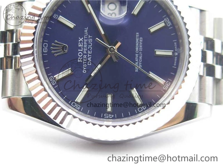 DateJust 41mm 126334 SS BP Maker 1:1 Best Edition New Version Blue Dial on Jubilee Bracelet Cozy 3075