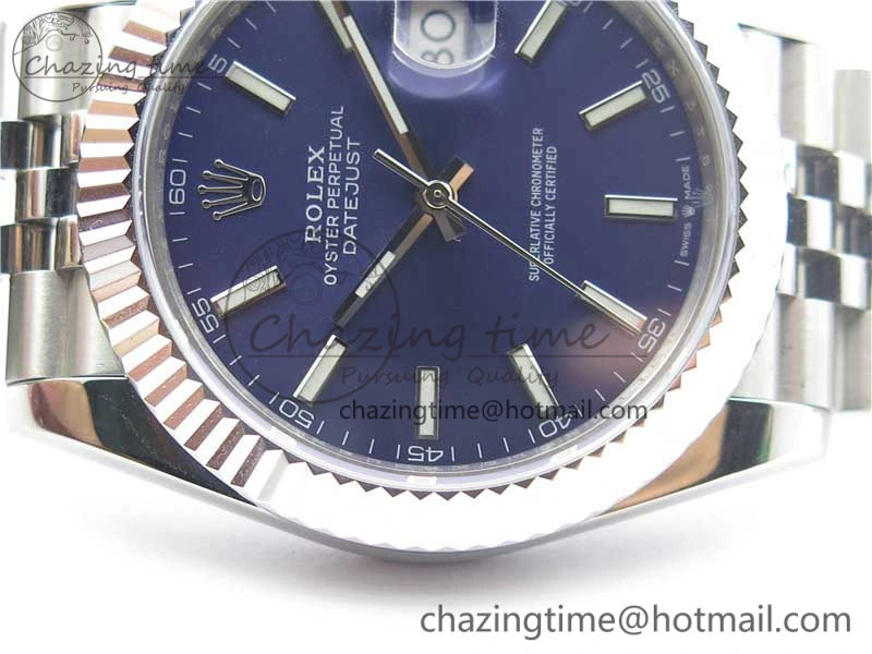 DateJust 41mm 126334 SS BP Maker 1:1 Best Edition New Version Blue Dial on Jubilee Bracelet Cozy 3075