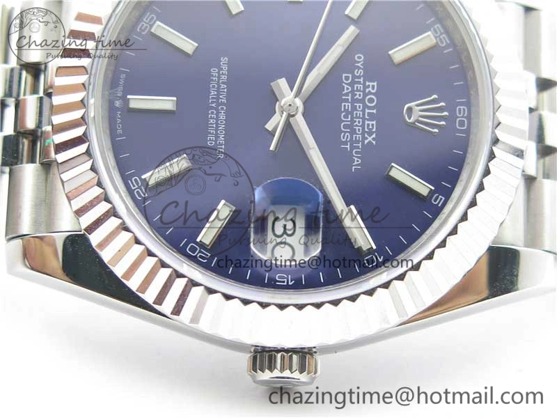 DateJust 41mm 126334 SS BP Maker 1:1 Best Edition New Version Blue Dial on Jubilee Bracelet Cozy 3075