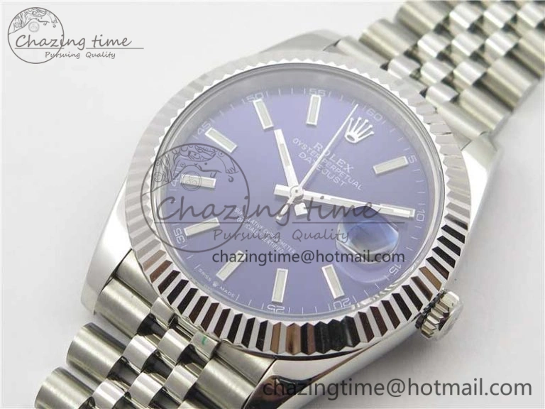 DateJust 41mm 126334 SS BP Maker 1:1 Best Edition New Version Blue Dial on Jubilee Bracelet Cozy 3075