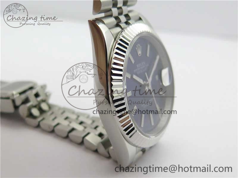 QuickDry DateJust 41mm 126334 SS BP Maker 1:1 Best Edition New Version Blue Dial on Jubilee Bracelet 3028