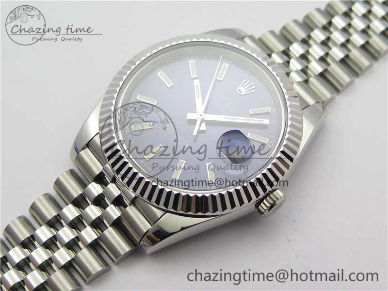 QuickDry DateJust 41mm 126334 SS BP Maker 1:1 Best Edition New Version Blue Dial on Jubilee Bracelet 3028