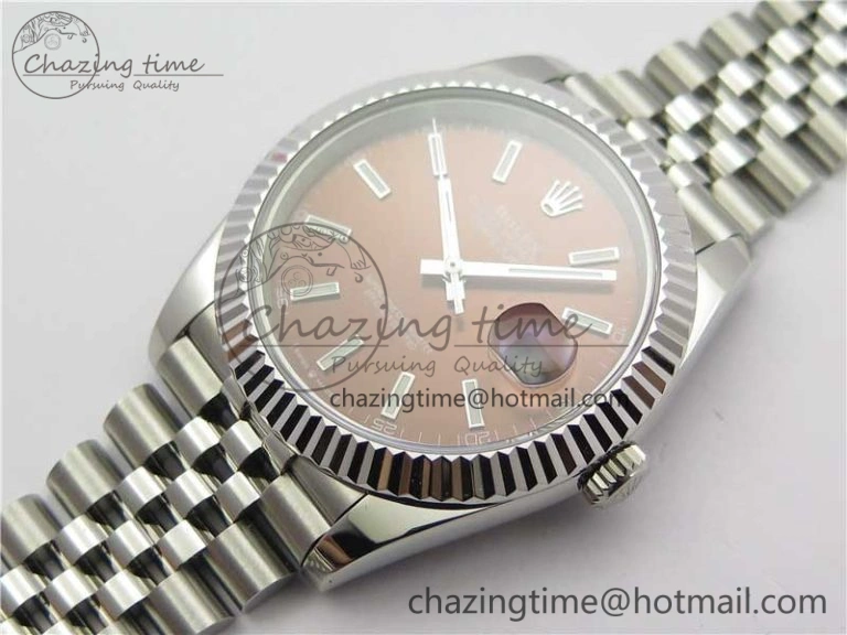 DateJust 41mm 126334 SS BP Maker 1:1 Best Edition New Version Brown Dial on Jubilee Bracelet Breathable 3026