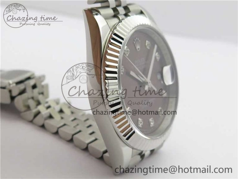 DateJust 41mm 126334 SS BP Maker 1:1 Best Edition New Version Gray Crystal Dial on Jubilee Bracelet Casual 3023