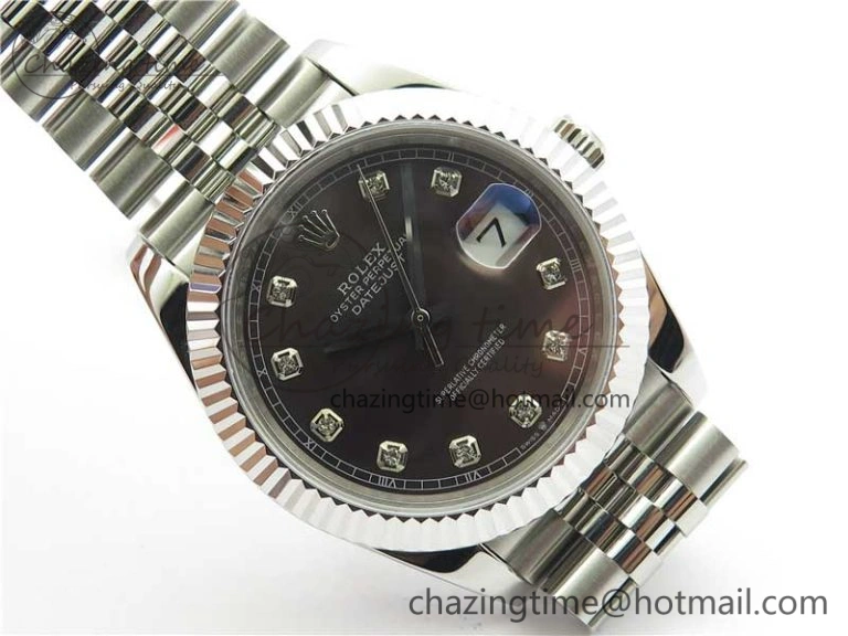DateJust 41mm 126334 SS BP Maker 1:1 Best Edition New Version Gray Crystal Dial on Jubilee Bracelet Casual 3023