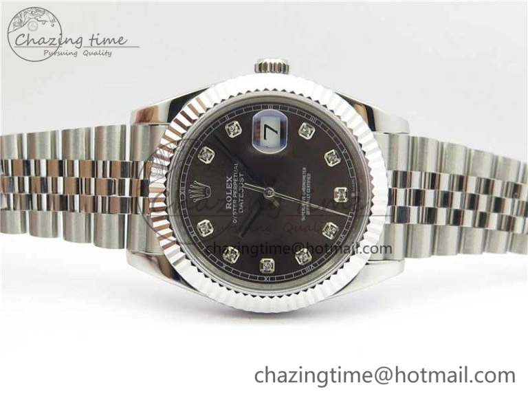 DateJust 41mm 126334 SS BP Maker 1:1 Best Edition New Version Gray Crystal Dial on Jubilee Bracelet Casual 3023
