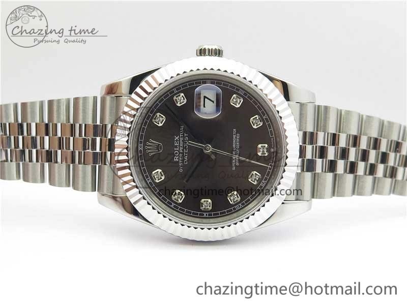 DateJust 41mm 126334 SS BP Maker 1:1 Best Edition New Version Gray Crystal Dial on Jubilee Bracelet Casual 3023