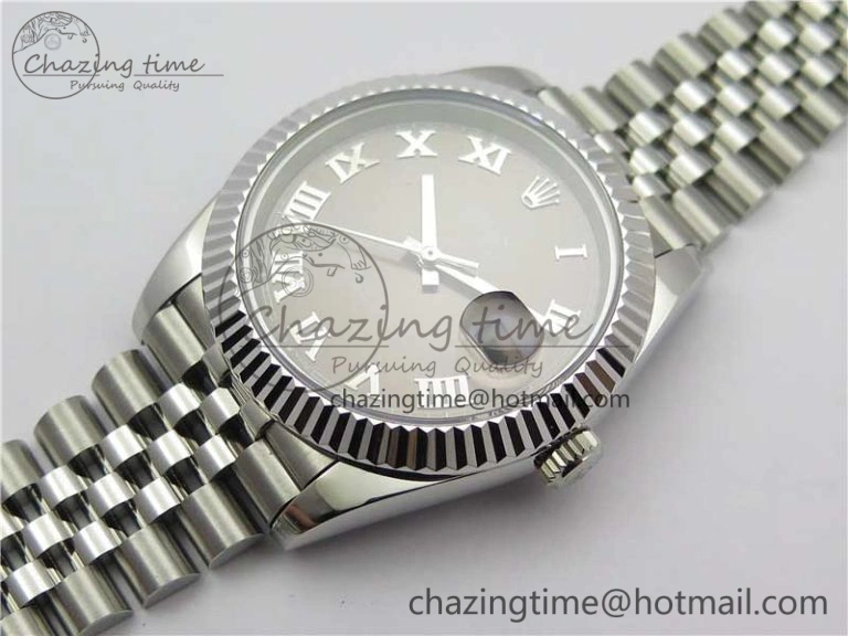 DateJust 41mm 126334 SS BP Maker 1:1 Best Edition New Version Gray Roman Dial on Jubilee Bracelet ModernLook 3035
