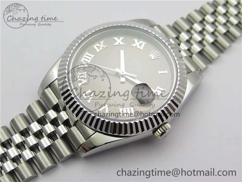 DateJust 41mm 126334 SS BP Maker 1:1 Best Edition New Version Gray Roman Dial on Jubilee Bracelet ModernLook 3035