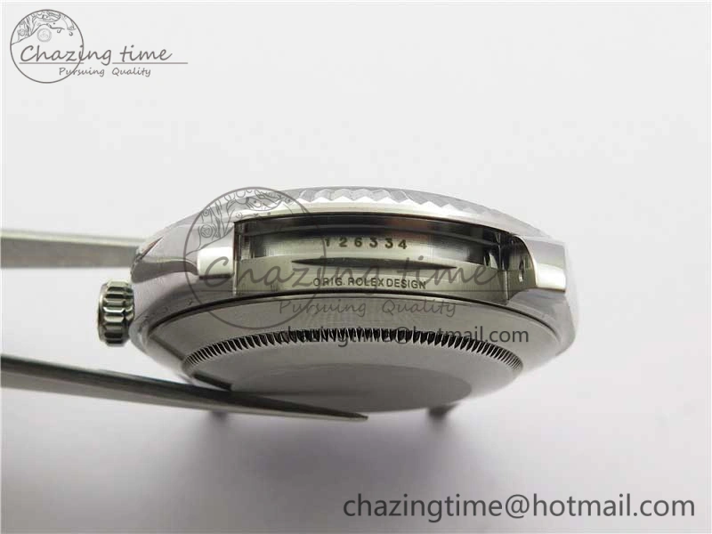 MoistureWicking DateJust 41mm 126334 SS BP Maker 1:1 Best Edition New Version Gray Green Roman Dial on Jubilee Bracelet 3031