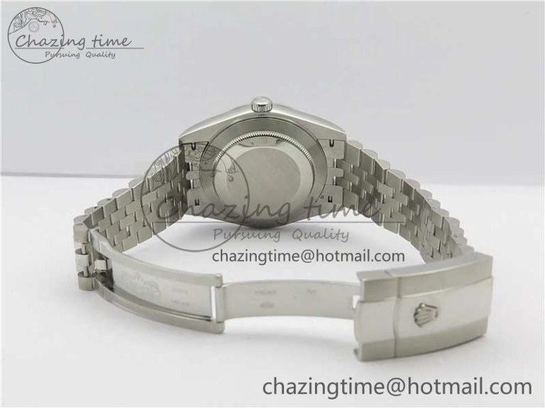 MoistureWicking DateJust 41mm 126334 SS BP Maker 1:1 Best Edition New Version Gray Green Roman Dial on Jubilee Bracelet 3031