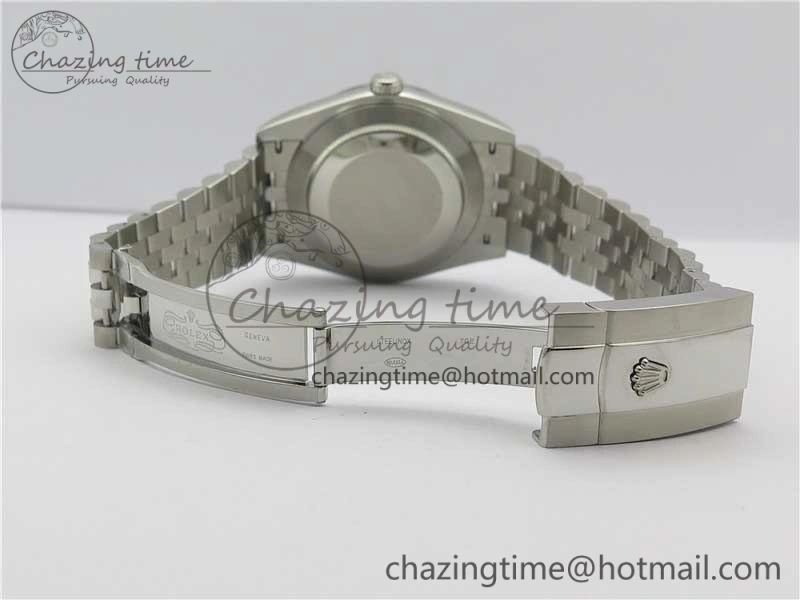 MoistureWicking DateJust 41mm 126334 SS BP Maker 1:1 Best Edition New Version Gray Green Roman Dial on Jubilee Bracelet 3031