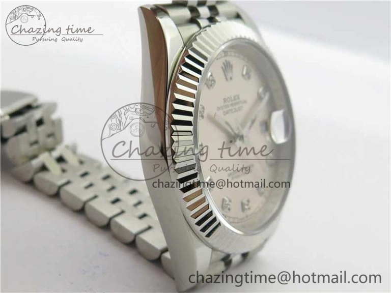 DateJust 41mm 126334 SS BP Maker 1:1 Best Edition New Version Silver Crystal Dial on Jubilee Bracelet FastDry 3021