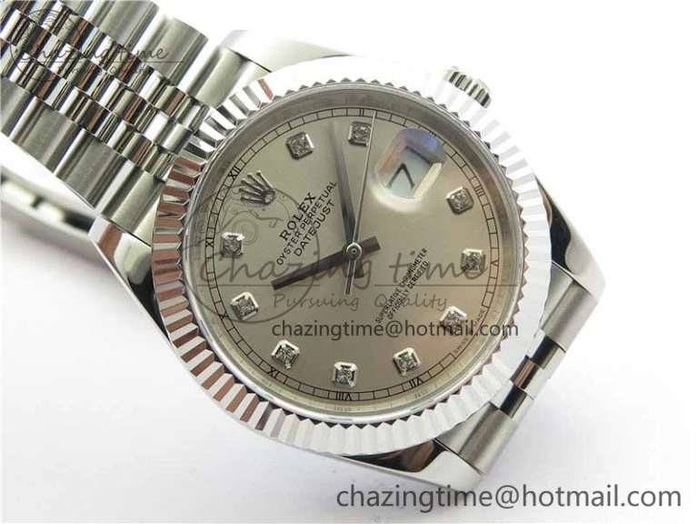 DateJust 41mm 126334 SS BP Maker 1:1 Best Edition New Version Silver Crystal Dial on Jubilee Bracelet FastDry 3021