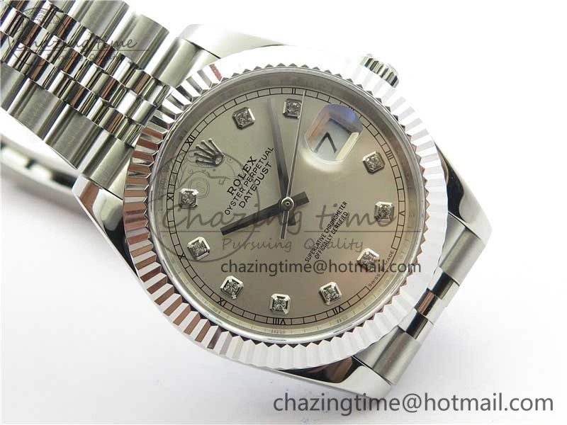 DateJust 41mm 126334 SS BP Maker 1:1 Best Edition New Version Silver Crystal Dial on Jubilee Bracelet FastDry 3021