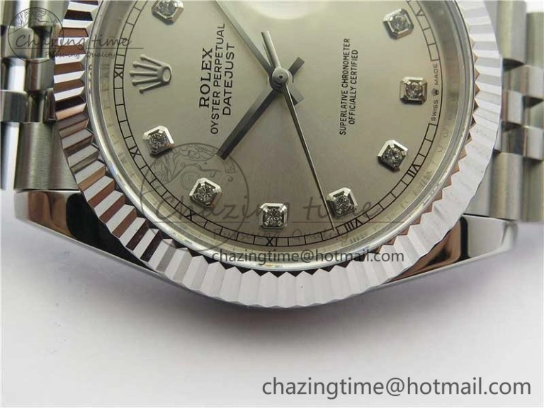 DateJust 41mm 126334 SS BP Maker 1:1 Best Edition New Version Silver Crystal Dial on Jubilee Bracelet FastDry 3021