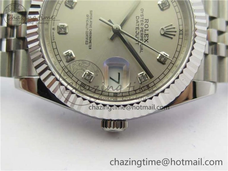 DateJust 41mm 126334 SS BP Maker 1:1 Best Edition New Version Silver Crystal Dial on Jubilee Bracelet FastDry 3021