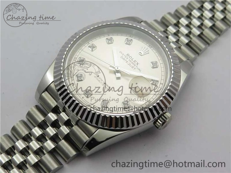 DateJust 41mm 126334 SS BP Maker 1:1 Best Edition New Version Silver Crystal Dial on Jubilee Bracelet FastDry 3021