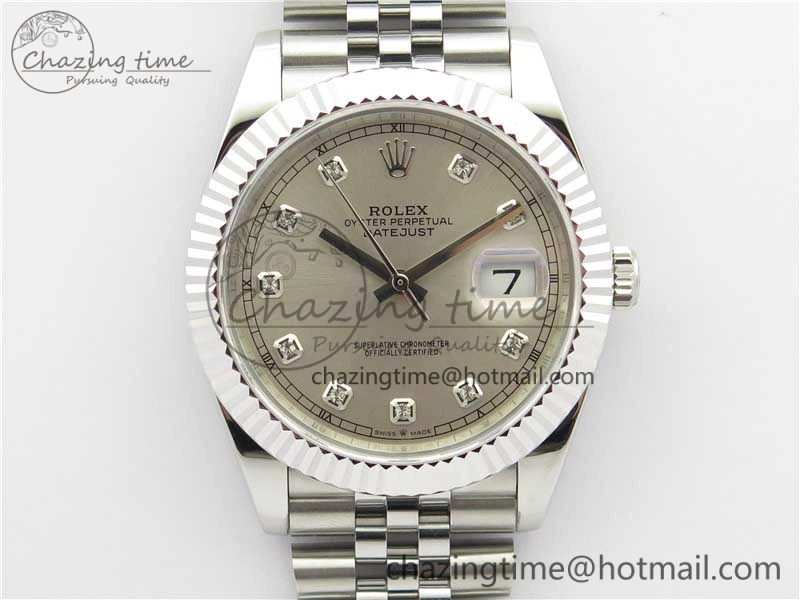 DateJust 41mm 126334 SS BP Maker 1:1 Best Edition New Version Silver Crystal Dial on Jubilee Bracelet FastDry 3021