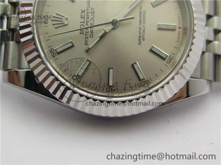 Bold DateJust 41mm 126334 SS BP Maker 1:1 Best Edition New Version Silver Dial on Jubilee Bracelet 3025