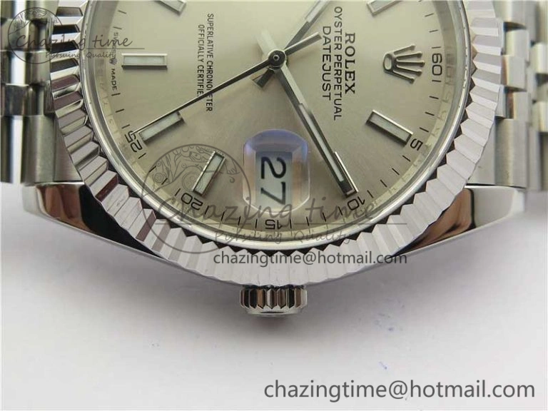 Bold DateJust 41mm 126334 SS BP Maker 1:1 Best Edition New Version Silver Dial on Jubilee Bracelet 3025