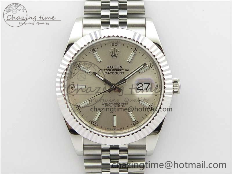 Bold DateJust 41mm 126334 SS BP Maker 1:1 Best Edition New Version Silver Dial on Jubilee Bracelet 3025