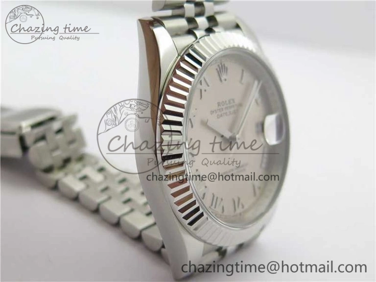 DateJust 41mm 126334 SS BP Maker 1:1 Best Edition New Version Silver Roman Dial on Jubilee Bracelet ModernLook 3032