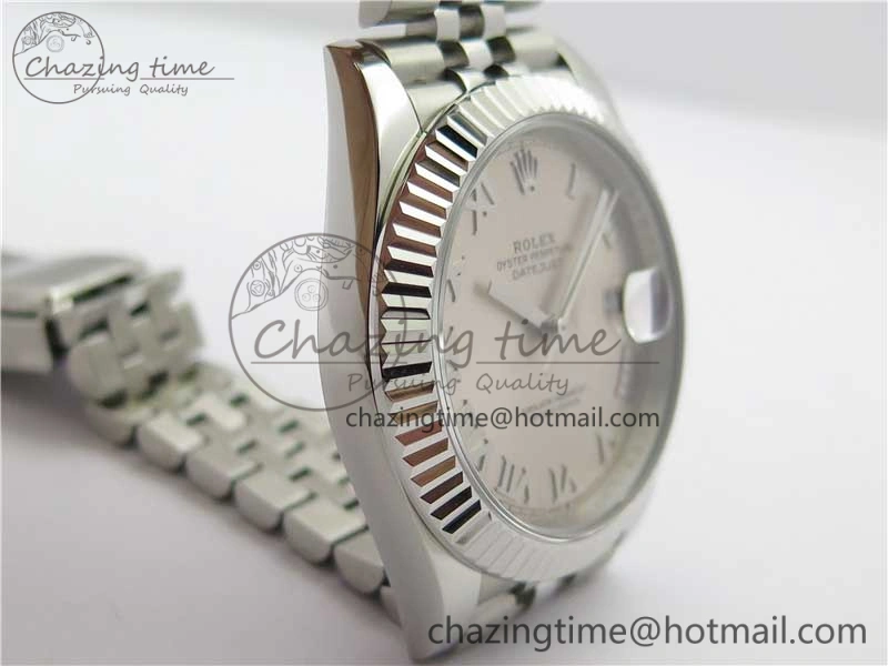 DateJust 41mm 126334 SS BP Maker 1:1 Best Edition New Version Silver Roman Dial on Jubilee Bracelet ModernLook 3032