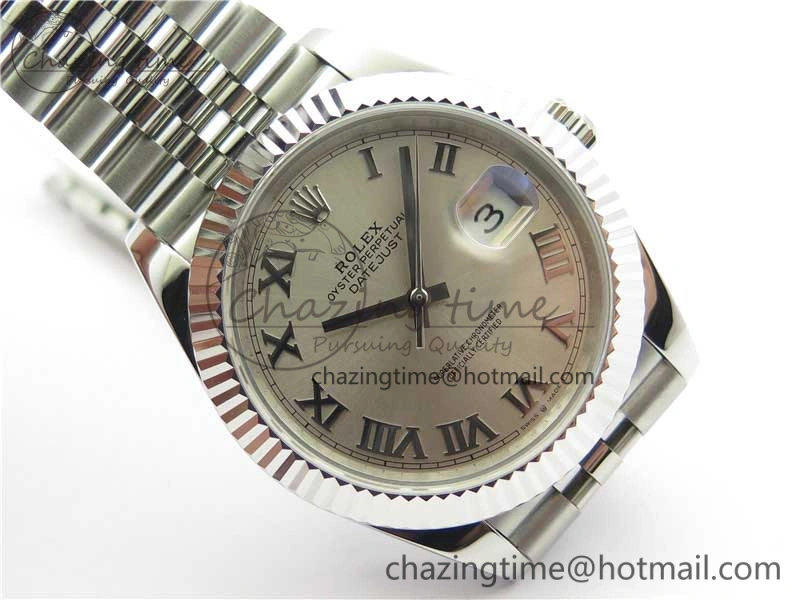 DateJust 41mm 126334 SS BP Maker 1:1 Best Edition New Version Silver Roman Dial on Jubilee Bracelet ModernLook 3032
