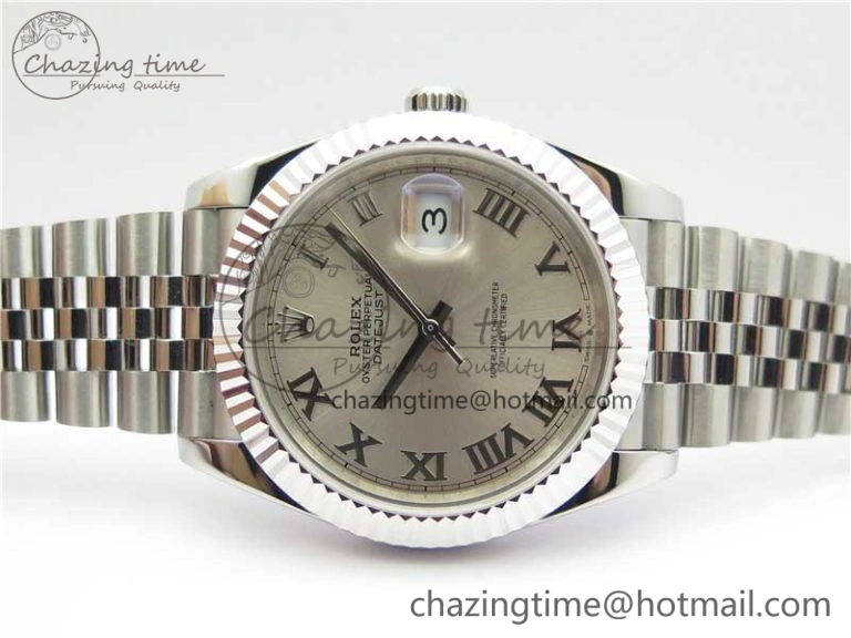 DateJust 41mm 126334 SS BP Maker 1:1 Best Edition New Version Silver Roman Dial on Jubilee Bracelet ModernLook 3032