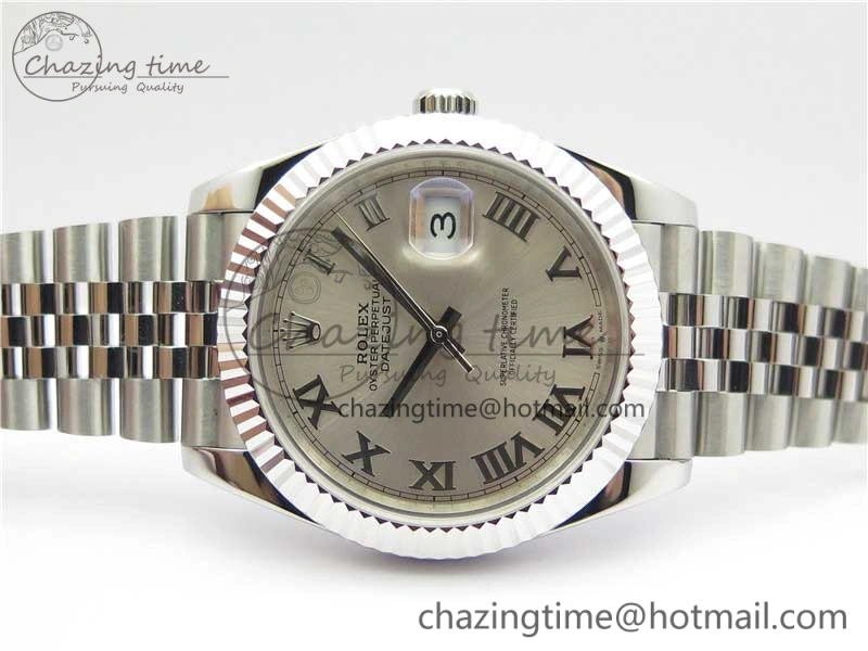DateJust 41mm 126334 SS BP Maker 1:1 Best Edition New Version Silver Roman Dial on Jubilee Bracelet ModernLook 3032