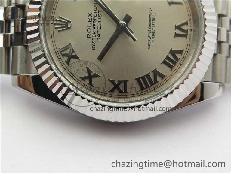 DateJust 41mm 126334 SS BP Maker 1:1 Best Edition New Version Silver Roman Dial on Jubilee Bracelet ModernLook 3032