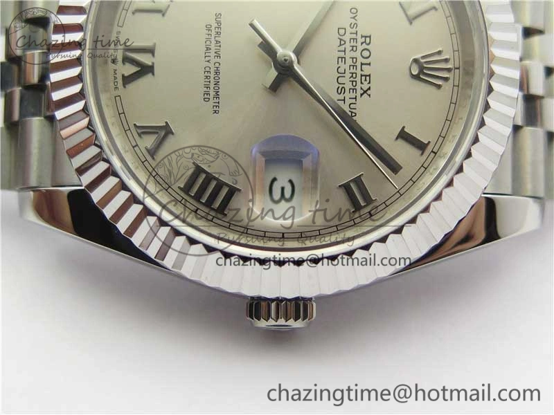 DateJust 41mm 126334 SS BP Maker 1:1 Best Edition New Version Silver Roman Dial on Jubilee Bracelet ModernLook 3032