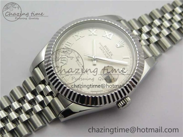 DateJust 41mm 126334 SS BP Maker 1:1 Best Edition New Version Silver Roman Dial on Jubilee Bracelet ModernLook 3032