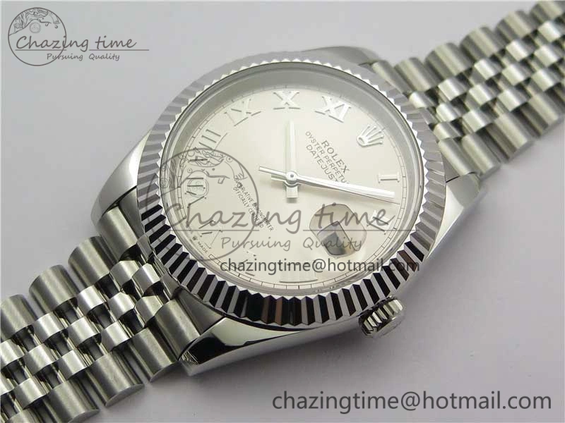 DateJust 41mm 126334 SS BP Maker 1:1 Best Edition New Version Silver Roman Dial on Jubilee Bracelet ModernLook 3032