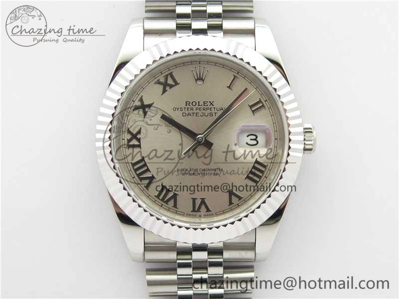 DateJust 41mm 126334 SS BP Maker 1:1 Best Edition New Version Silver Roman Dial on Jubilee Bracelet ModernLook 3032