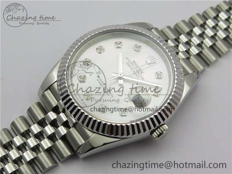 Resilient DateJust 41mm 126334 SS BP Maker 1:1 Best Edition New Version White MOP Crystal Dial on Jubilee Bracelet 3027