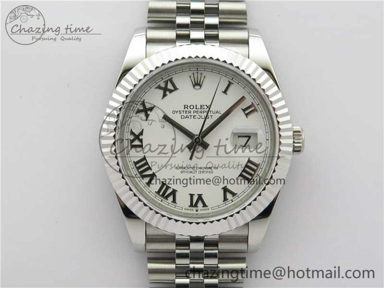 Breathable DateJust 41mm 126334 SS BP Maker 1:1 Best Edition New Version White Roman Dial on Jubilee Bracelet 3036