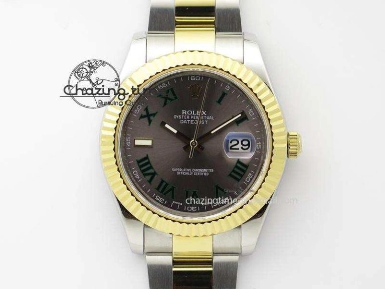Functional DateJust II 116333 BP-Maker V2 Best Edition SS YG Grey Dial On Oyster Bracelet 41MM  A 3995