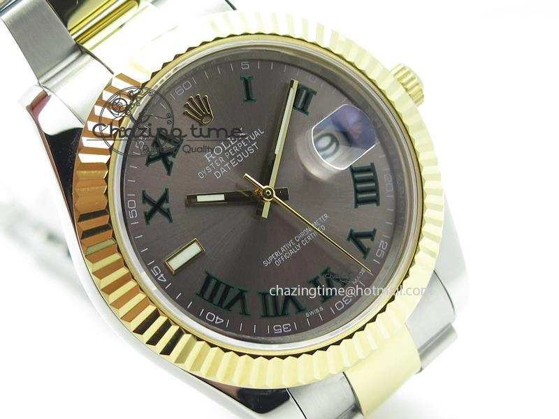 Functional DateJust II 116333 BP-Maker V2 Best Edition SS YG Grey Dial On Oyster Bracelet 41MM  A 3995