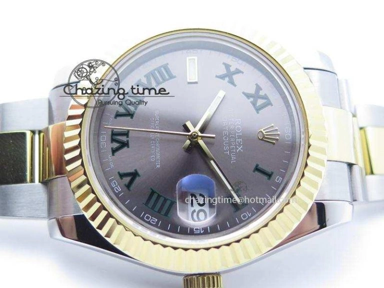 Functional DateJust II 116333 BP-Maker V2 Best Edition SS YG Grey Dial On Oyster Bracelet 41MM  A 3995