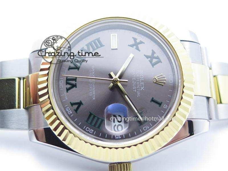 Functional DateJust II 116333 BP-Maker V2 Best Edition SS YG Grey Dial On Oyster Bracelet 41MM  A 3995