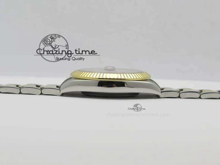 DateJust II 116333 SS YG 41mm EW Best Edition Black Dial Gold Roman Markers On SS Bracelet A Snug 3826